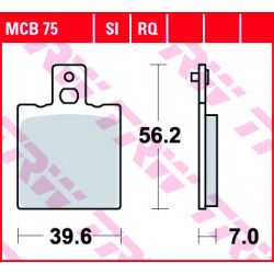 Мото накладки TRW MCB75SI Мото накладки TRW MCB75SI