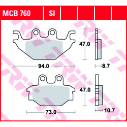 Мото накладки TRW MCB760SI Мото накладки TRW MCB760SI
