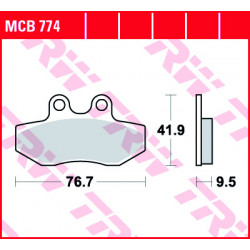 Мото накладки TRW MCB774 Мото накладки TRW MCB774