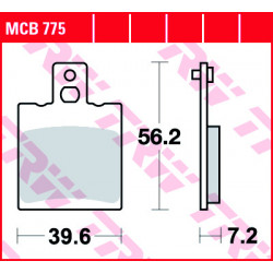 Мото накладки TRW MCB775 Мото накладки TRW MCB775