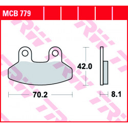 Мото накладки TRW MCB779