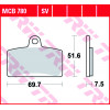 Мото накладки TRW MCB780