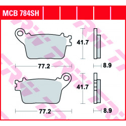 Мото накладки TRW MCB784SH Мото накладки TRW MCB784SH