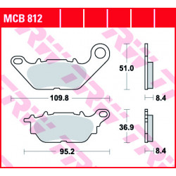 Мото накладки TRW MCB812