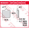 Мото накладки TRW MCB829SRQ