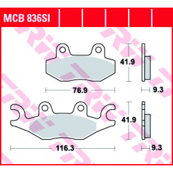 Мото накладки TRW MCB836SI