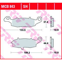 Мото накладки TRW MCB843SH
