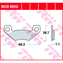 Мото накладки TRW MCB860SI