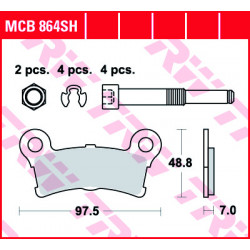 Мото накладки TRW MCB864SH Мото накладки TRW MCB864SH