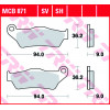 Мото накладки TRW MCB871SV