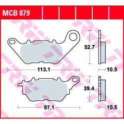 Мото накладки TRW MCB879