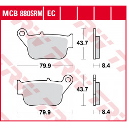 Мото накладки TRW MCB880SRM Мото накладки TRW MCB880SRM
