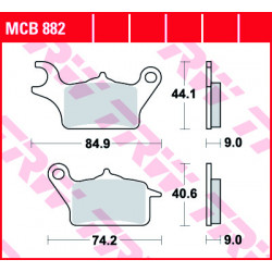 Мото накладки TRW MCB882 Мото накладки TRW MCB882