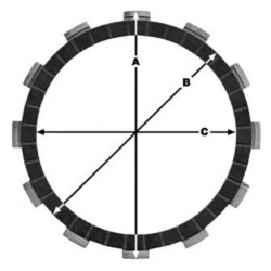 Комплект феродови дискове TRW MCC611-8