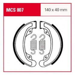 Мото накладки TRW MCS807 Мото накладки TRW MCS807