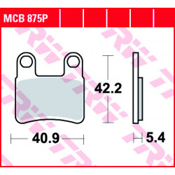 Мото накладки TRW MCB875P