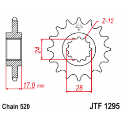 Предно зъбчато колело (пиньон) JTF1295,13
