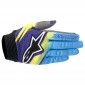 Крос ръкавици ALPINESTARS TECHSTAR VEMON BLUE/YELLOW/PURPLE thumb