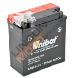 Акумулатор Unibat 5 Ah, 12 V - CB5LB-BS