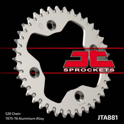 Задно зъбчато колело JT Aluminum Rear Sprocket 520 38T Orange Задно зъбчато колело JT Aluminum Rear Sprocket 520 38T Orange
