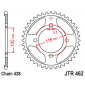Задно зъбчато колело JTR462,51 thumb