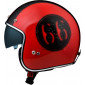 Каска за скутер VEMAR CHOPPER 66 RED/BLACK thumb