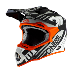 Мотокрос каска O'NEAL 2SERIES SPYDE 2.0 BLACK/WHITE/ORANGE 2020