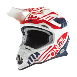 Мотокрос каска O'NEAL 2SERIES SPYDE 2.0 WHITE/BLUE/RED 2020