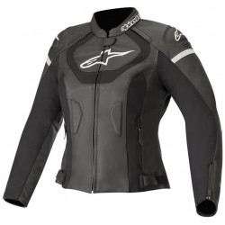 Дамско кожено яке ALPINESTARS STELLA JAWS V3 BLACK/BLACK