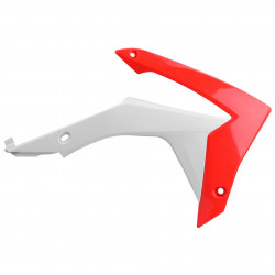 Пластмасови капаци за радиатор Polisport HONDA CRF250R - 2014-17 /CRF450R - 2013-16 RED/WHITE OEM