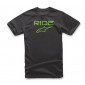 Мото тениска ALPINESTARS RIDE 2.0 TEE BLACK/GREEN thumb