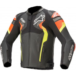 Кожено мото яке ALPINESTARS ATEM V4 BLACK/RED/YELLOW Кожено мото яке ALPINESTARS ATEM V4 BLACK/RED/YELLOW