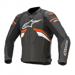 Кожено яке ALPINESTARS GP PLUS R V3 BLACK/WHITE/RED FLUO Кожено яке ALPINESTARS GP PLUS R V3 BLACK/WHITE/RED FLUO