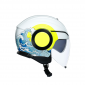 Каска за скутер AGV ORBYT E2205 MULTI - SUNSET WHITE/YELLOW FLUO thumb