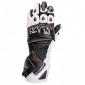 Кожени ръкавици SECA TRACKDAY BLACK/WHITE thumb