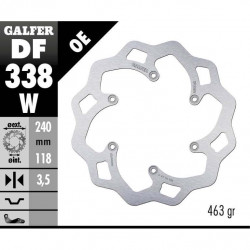 Заден спирачен диск Galfer WAVE FIXED 240x3.5mm DF338W