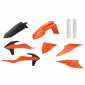 Пълен пластмасов Enduro кит Polisport за KTM EXC/ EXC-F/XC-W/ XCF-W-2020-21 Orange/Black/White thumb