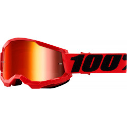 Мотокрос очила 100% STRATA2 RED-MIRROR RED