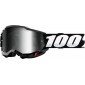 Мотокрос очила 100% ACCURI2 BLACK-MIRROR SILVER thumb