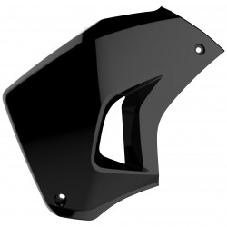 Пластмасови капаци за радиатор Polisport Kawasaki KLR 650 Ляв - 2008-21 Black