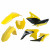 Пластмасов MX кит Polisport за Suzuki RMZ250 -2010-18 Yellow/Black OEM Color (17)