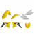 Пластмасов MX кит Polisport за Suzuki RMZ250 -2010-18 Yellow/White OEM Color (18)