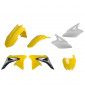 Пластмасов MX кит Polisport за Suzuki RMZ250 -2010-18 Yellow/White OEM Color (18) thumb