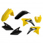 Пластмасов MX кит Polisport за Suzuki RMZ250 -2010-18 Yellow/Black thumb