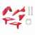 Пластмасов Full Enduro кит Polisport за BETA RR 250/300 2ST 350/400/450 4ST - 2020-21 Red