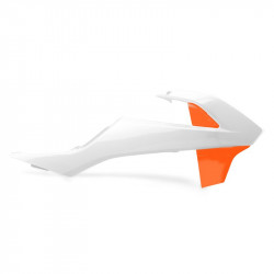 Пластмасови капаци за радиатор Polisport КТМ 65 SX (19) - 2016-21  KTM White/Orange OEM Color