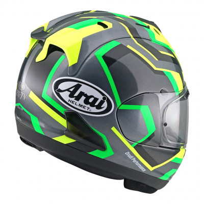 Каска Arai RX-7V RSW Fluor Yellow Linson Moto