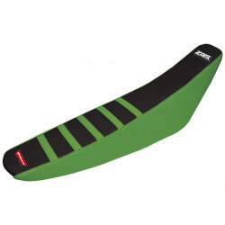 Калъф за седалка тип зебра Polisport Kawasaki KXF250 - 2013-16 / KXF450 - 2012-15 Green/Black