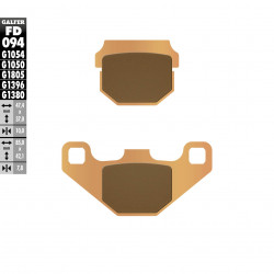 Предни/Задни мото накладки Galfer SINTERED SCOOTER FD094G1380 Предни/Задни мото накладки Galfer SINTERED SCOOTER FD094G1380