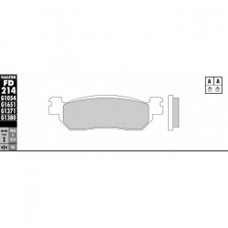 Предни/Задни мото накладки Galfer SINTERED SCOOTER FD214G1380 Предни/Задни мото накладки Galfer SINTERED SCOOTER FD214G1380